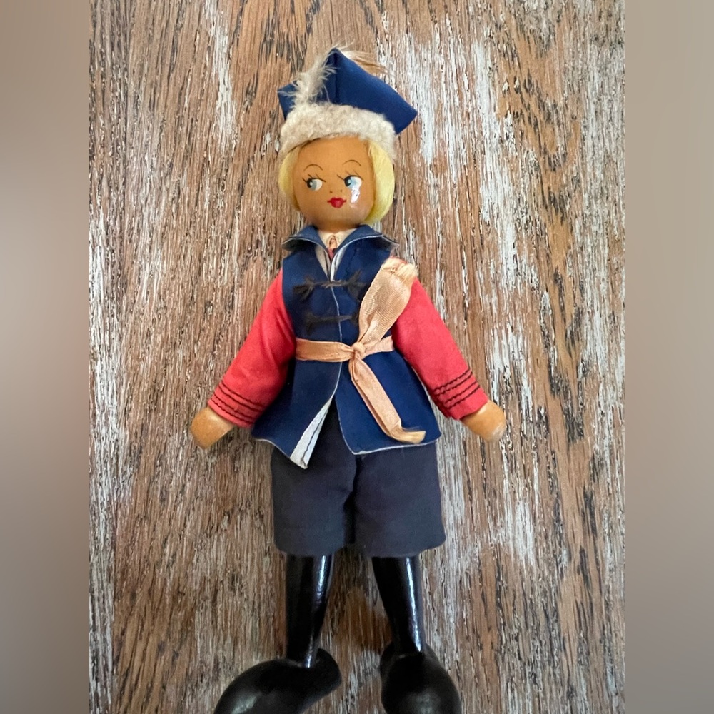 Vintage Wooden Polish Doll❤️🇵🇱 - Picture 2 of 8